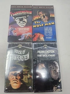UNIVERSAL MONSTERS- 4 VHS Lot Frankenstein Wolfman SEALED - Picture 1 of 12