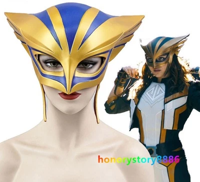 Superman Hawkgirl Full Face Mask Soft PVC Helmet Cosplay Halloween Prop Masks - Image 1 of 4