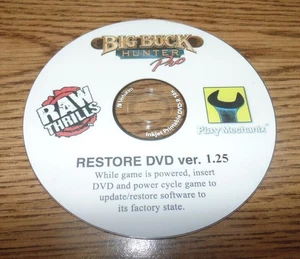 BIG BUCK HUNTER PRO RAW THRILLS DISCO DE RECUPERACIÓN DVD V1.25 para un juego de armas arcade - Imagen 1 de 1