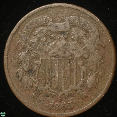 1865 Two Cent Piece - Very Good Details - Image 1 of 2