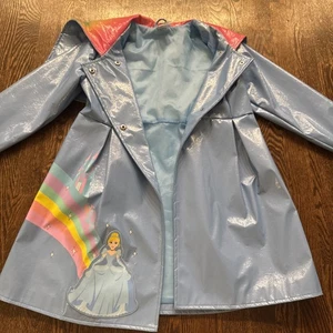 Disney Store Cinderella Girls Rain Coat Size 7/8 - Picture 1 of 6