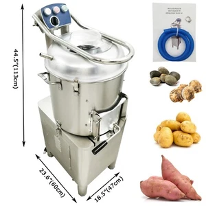 110V Commercial HLP-20 Electric Automatic Potato Peeler and Seashell Washer - Picture 1 of 24