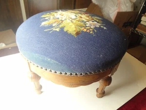 VICTORIAN WALNUT FOOTSTOOL.........BUY IT NOW - Picture 1 of 8