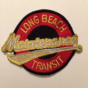 RARE VTG Long Beach California Transit Maintenance Department Service BUS PATCH - Picture 1 of 2