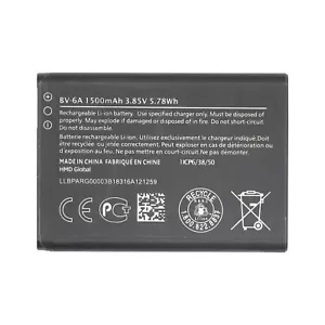 1500mAh BV-6A Battery Replacement for Verizon Nokia 2720 V Flip TA-1295 - Picture 1 of 1