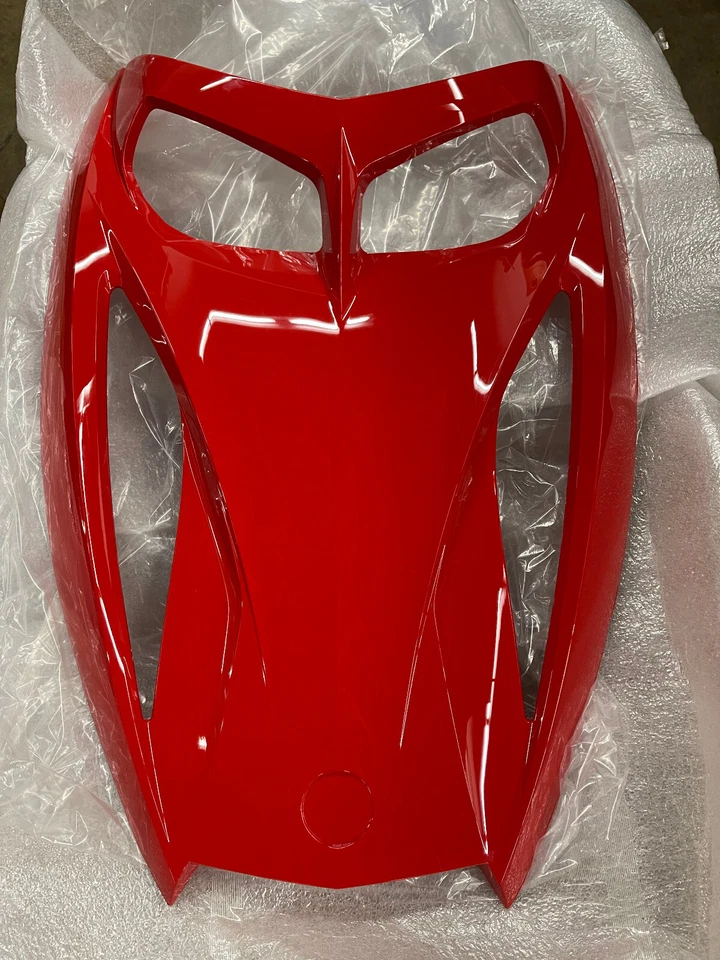 RARE OEM Ski-doo Viper Red hood cowl Rev 440 XRS MXZ 600 800 03-08 500ss CHRIZ - Image 1 of 4