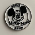 Vintage Walt Disney Mickey Mouse Club Round Rubber Magnet Fridge Locker USA