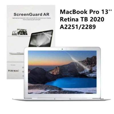 2xClear Screen Protector Guard for MacBook Pro 13" Retina TB 2020-A2251/2289 - Image 1 of 3