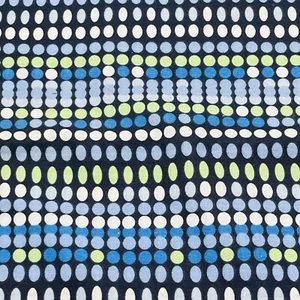 Moderne Punkte Baumwollstoff blau grün weiß Nähen Quilten Handwerk 1,5 Yard x 42" - Bild 1 von 6