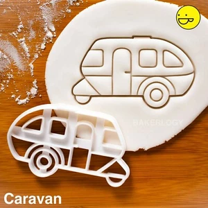 Caravan cookie cutter camper van camping camp wedding favors trailer RV party - Picture 1 of 3