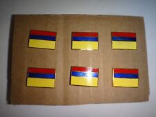 6 Colombie Drapeau Cravate Broches Revers Avec Clutchback Catches Cadeau Idéal