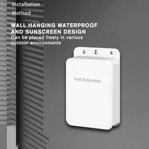 Outdoor Waterproof POE Extender Repeater Network Extension new Poe Switch-US - Picture 1 of 14