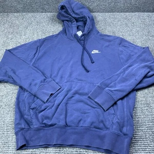 Nike Sportswear Club Fleece Size Small Mens Blue Hoodie - Imagen 1 de 7