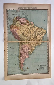 1905 Map Of South America  By Rand McNally & Co. - Picture 1 of 3