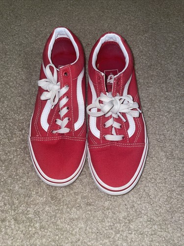 Scarpe VANS unisex rosse donna taglia 7 uomo taglia 5 5
