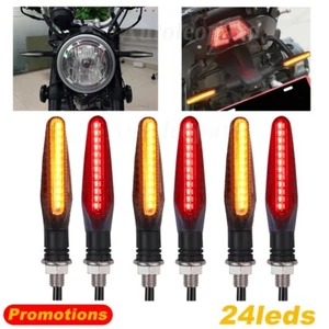 6x LED Motorcycle Turn Signal Indicator Blinker 2Color Light For Suzuki DRZ400SM - Bild 1 von 12
