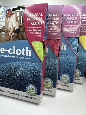 Paño de limpieza de microfibra de uso general E-Cloth, paquete de 1, amarillo Foto 1 de 3