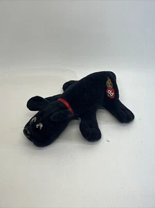 Vintage 1986 Tonka Pound Puppy Black Plush Puppy 7" - Picture 1 of 7