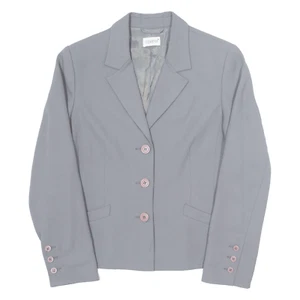 Vintage TOGETHER Womens Blazer Jacket Grey 90s UK 12 - Picture 1 of 6