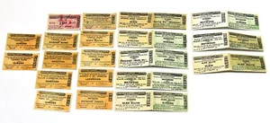 20 DIFFERENT 1950'S CHICAGO, AURORA AND ELGIN RAILWAY COMPANY UNUSED TICKETS SET - Picture 1 of 7