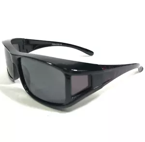 Miraflex Kids Fit Over Sunglasses Sun Shell 2 Col.HE Black Frames w Black Lenses - Picture 1 of 11