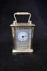 YEAR 2000 HALCYON DAYS ENAMELS BRASS CARRIAGE CLOCK LIMITED EDITION 14/250
