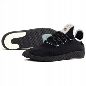 Sneakers basse Adidas Tennis Hu Pharrell nere bianco sporco Williams nuove taglia uomo - Foto 1 di 8