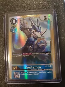 Veedramon BT1-115 SEC Secret Rare Digimon TCG English Near Mint - Picture 1 of 2