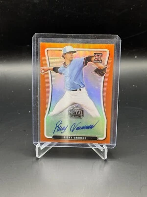 2020 Leaf Metal Draft Rickey Vanasco Orange Rainbow /7 - Image 1 of 2
