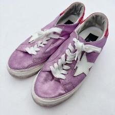 Golden Goose May Low Top Sneakers Size US7 EU38 Pink White Star Women's
