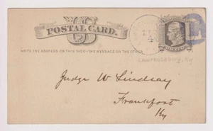 E3353: US #UX5 with Laurenceburg, Ky Fancy "L" Cancel - Picture 1 of 1
