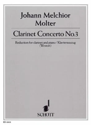 Clarinet Concerto No. 3 clarinet in Bb and orchestra Johann Melch - Image 1 of 2