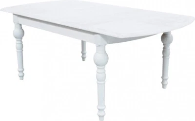 Tavolo Allungabile Diverso Round 150/190x100x76 cm Legno Bianco HF807308 DecHome - Immagine 1 di 4