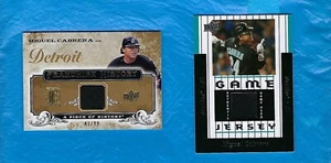 MIGUEL CABRERA 2008 UPPER DECK GAME JERSEY + FRANCHISE HISTORY GOLD JERSEY GUSED - Picture 1 of 2