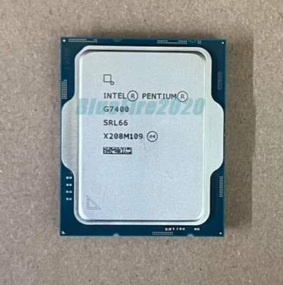 12th Gen Intel Pentium Gold G7400 LGA 1700 CPU Processor Dual-Core 3.7 GHz SRL66 - Image 1 of 4