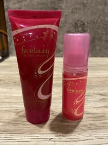 Britney Spears fantasy travel size body scrub & Britney Spears fantasy hair mist - Picture 1 of 4