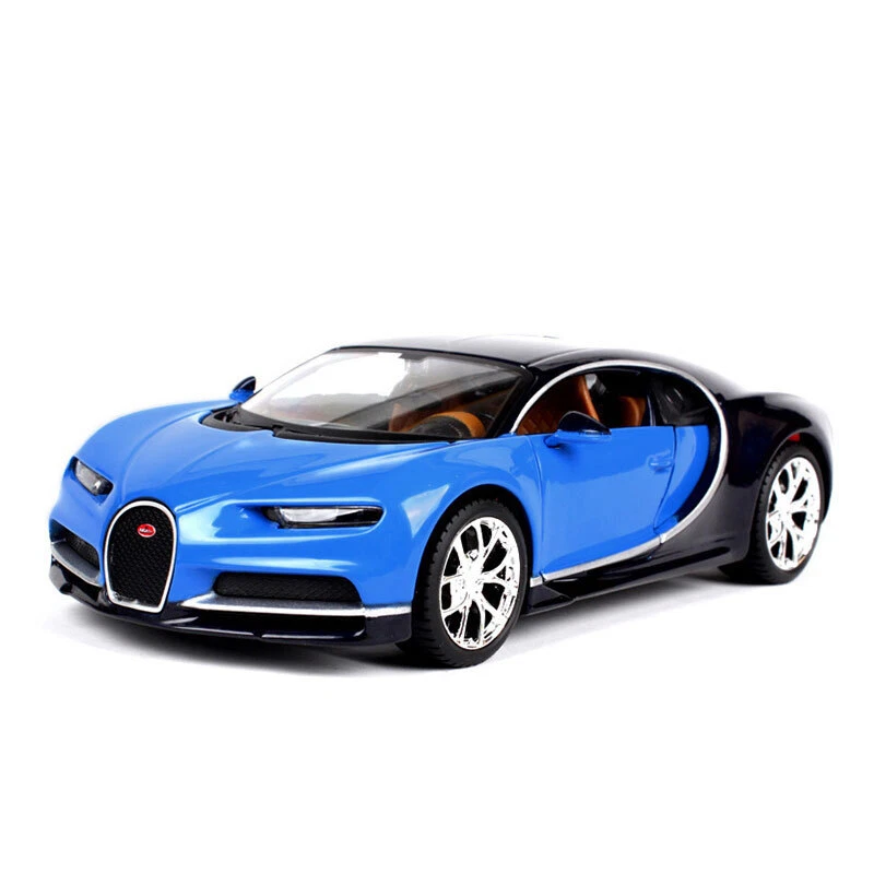 1:24 Bugatti Chiron Model Car Diecast Toy Cars Metal Vehicle for Boys Toys Blue - Image 1 of 2
