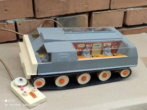 VINTAGE SPACE BASE TOY 70s EXPLORER MOON ROVER BATT. OPERATED USSR CCCP RUSSIA - Picture 1 of 12