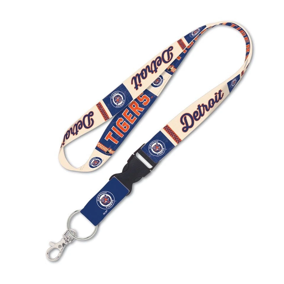 DETROIT TIGERS COOPERSTOWN LANYARD DETACHABLE BUCKLE NEW WINCRAFT 🐯 - Image 1 of 1