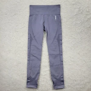 Gymshark Womens Ankle Skinny Leggings Sz M Wide Waistband Purple Lilac - Picture 1 of 9