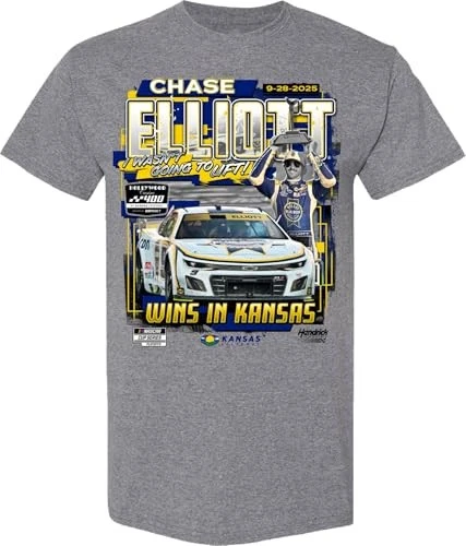 Camiseta Chase Elliott #9 NASCAR 2025 Kansas Speedway 400 ganador 9.28.2025 Foto 1 de 1