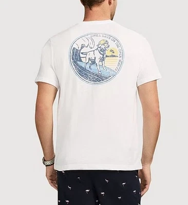 Camiseta gráfica clássica manga curta masculina lavagem macia água salgada IZOD gola redonda GG - Imagem 1 de 4