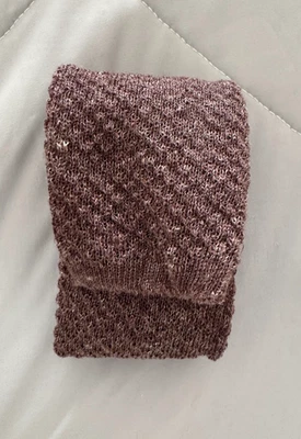 Corbata tejida de lino Eidos Napoli - tejido con textura topo Foto 1 de 4