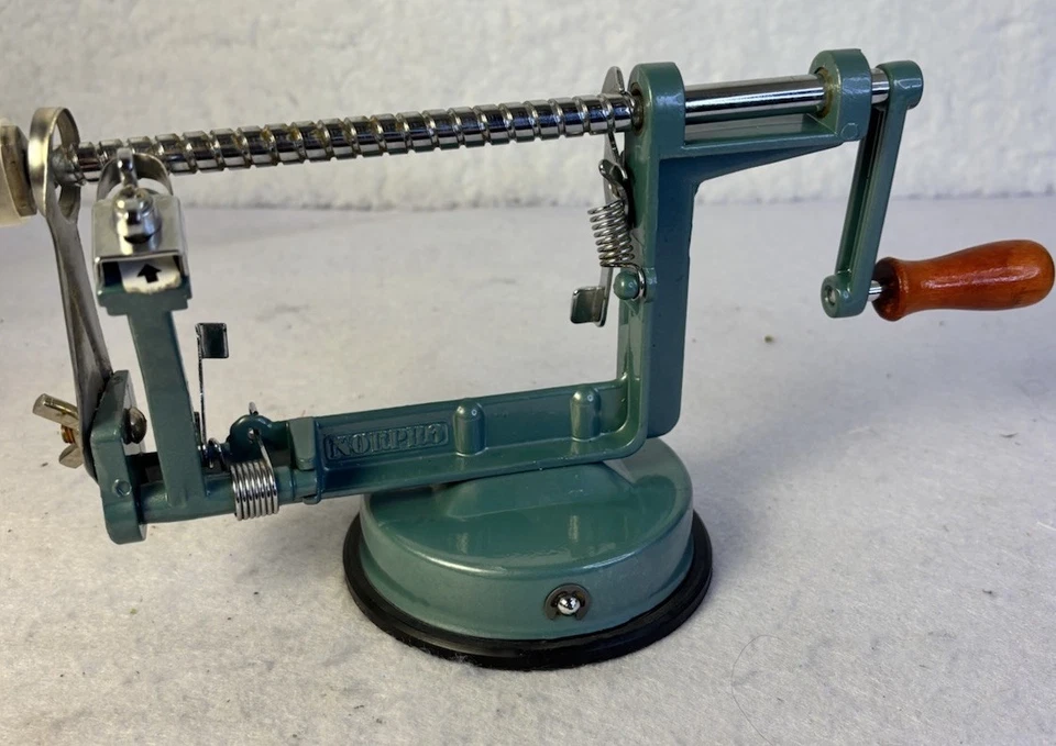 Base de succión peladora cortadora de manzana manzana manivela verde Norpro Foto 1 de 4