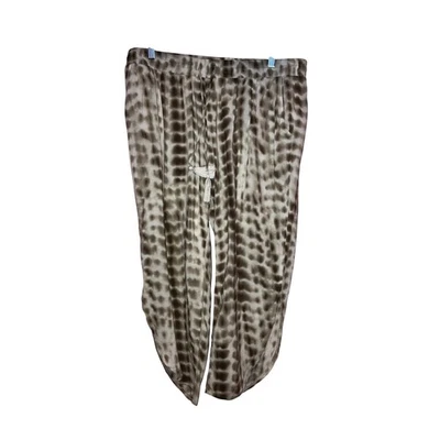 Calça American Rag bronzeada e branca boho borla tamanho XL  - Imagem 1 de 4