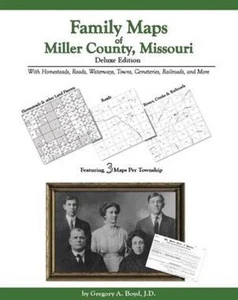 Genealogy Family Maps Miller County Missouri - Picture 1 of 1