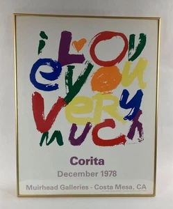 Schwester Mary Corita Kent - I Love You Very Much Poster 1978 - Muirhead Galleries - Bild 1 von 6