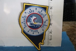 tribal indian police patch PYRAMID LAKE PAIUTE TRIBAL POLICE NEVADA STATE SHAPE - Picture 1 of 1