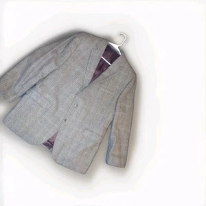 Jack Victor Loro Piana Kaschmir Wolle grau kariert Blazer Sport Mantel 44R - Bild 1 von 9