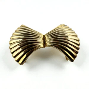 MIMI DI N Vintage 1981 SHELL SEASHELL METAL TONO DORADO HEBILLA DE CINTURÓN ENTRELAZADO - Imagen 1 de 24